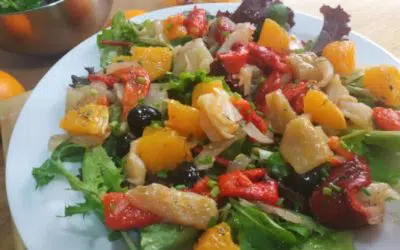 Ensalada de bacalao y naranja