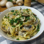 pasta con champiñones